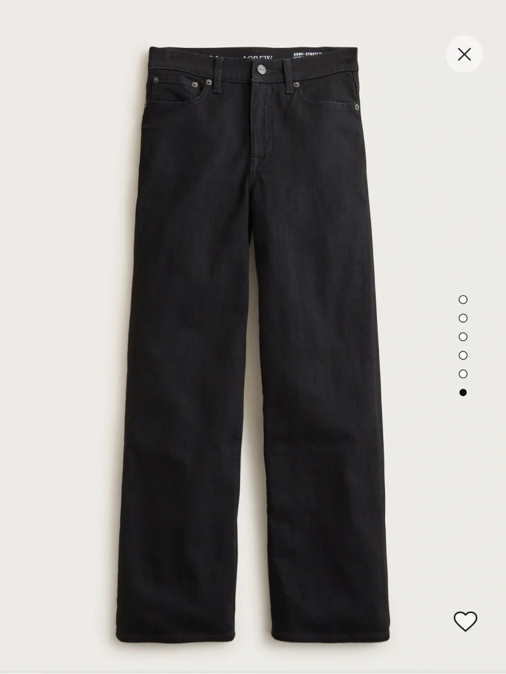 J.Crew Wide Leg black size 28 crop jeans